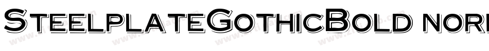 SteelplateGothicBold normal字体转换
